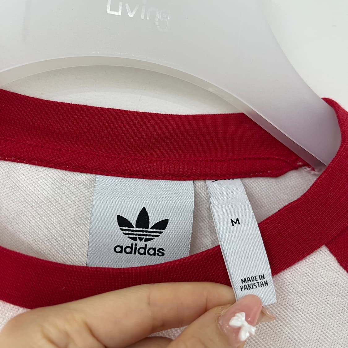 아디다스 레드 화이트 나그랑 롱슬리브 긴팔티 상품이미지5
