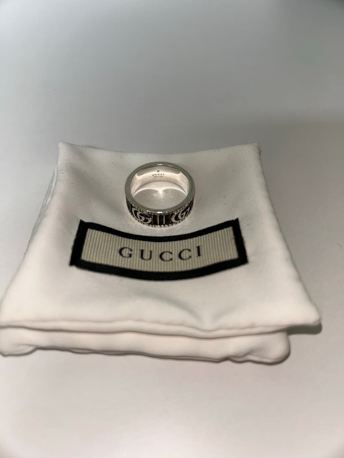 구찌 더블G링 실버 19호 상품이미지3