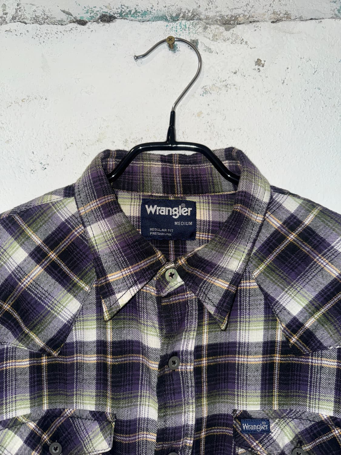 Wrangler 퍼플 체크 셔츠 상품이미지2