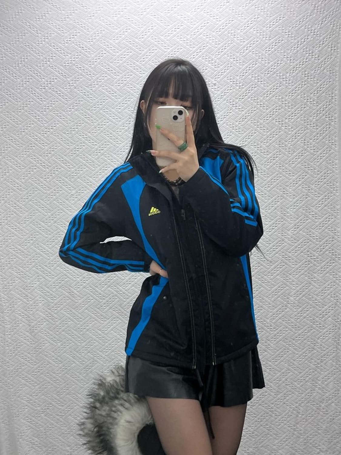 아디다스 올드스쿨 레트로 빈티지 배색 바람막이 자켓 79 C09309 상품이미지1