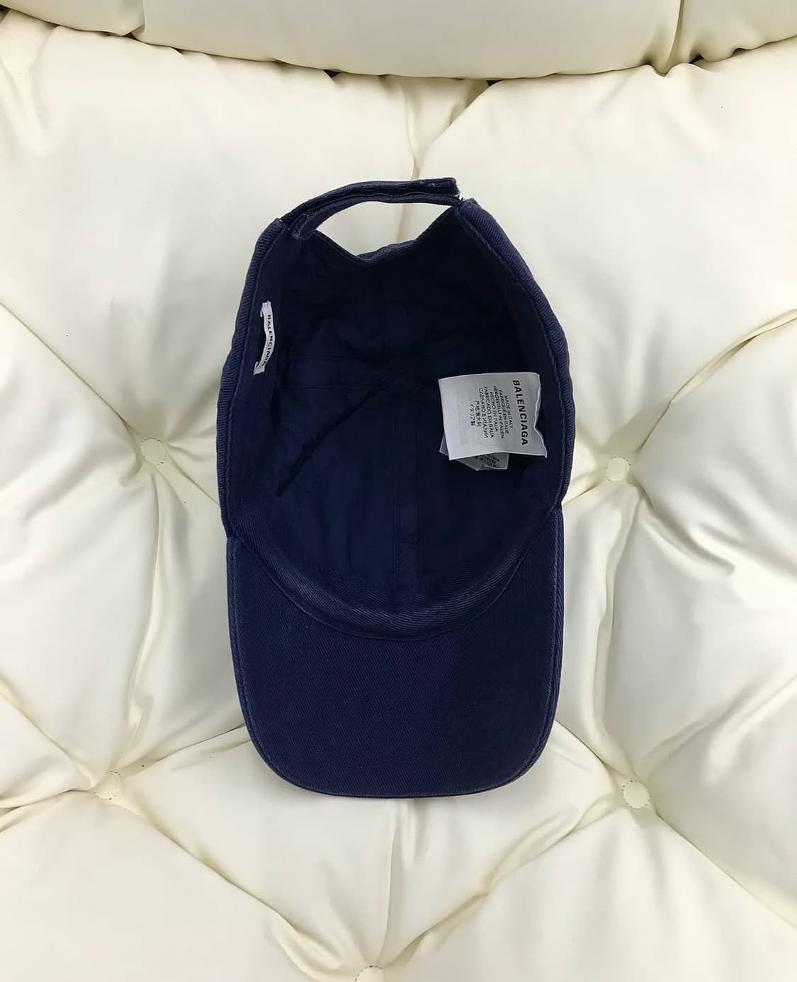 발렌시아가 워시드블루 볼캡 모자 상품이미지3