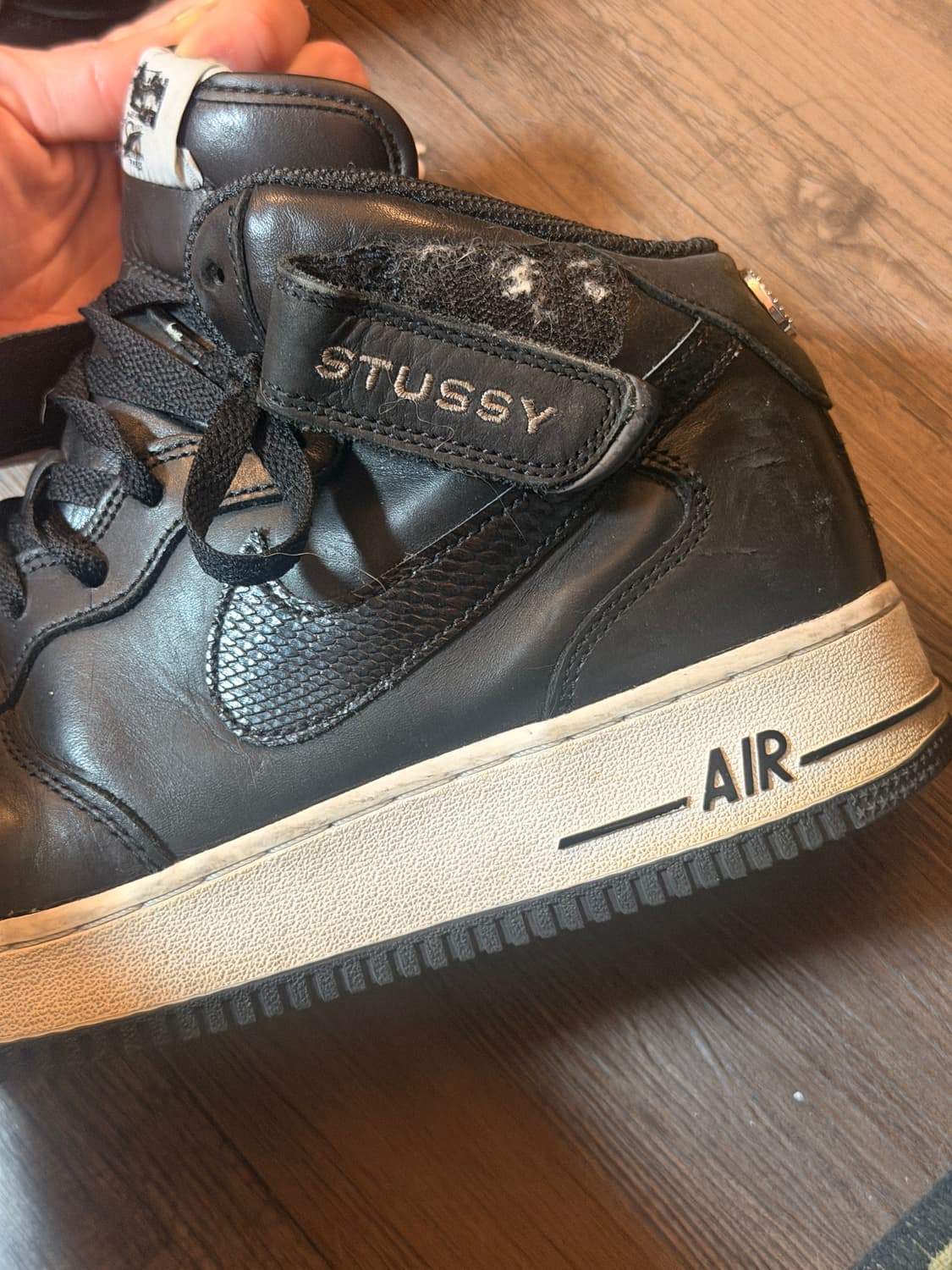 나이키 에어포스1 하이 스투시 블랙 상품이미지2