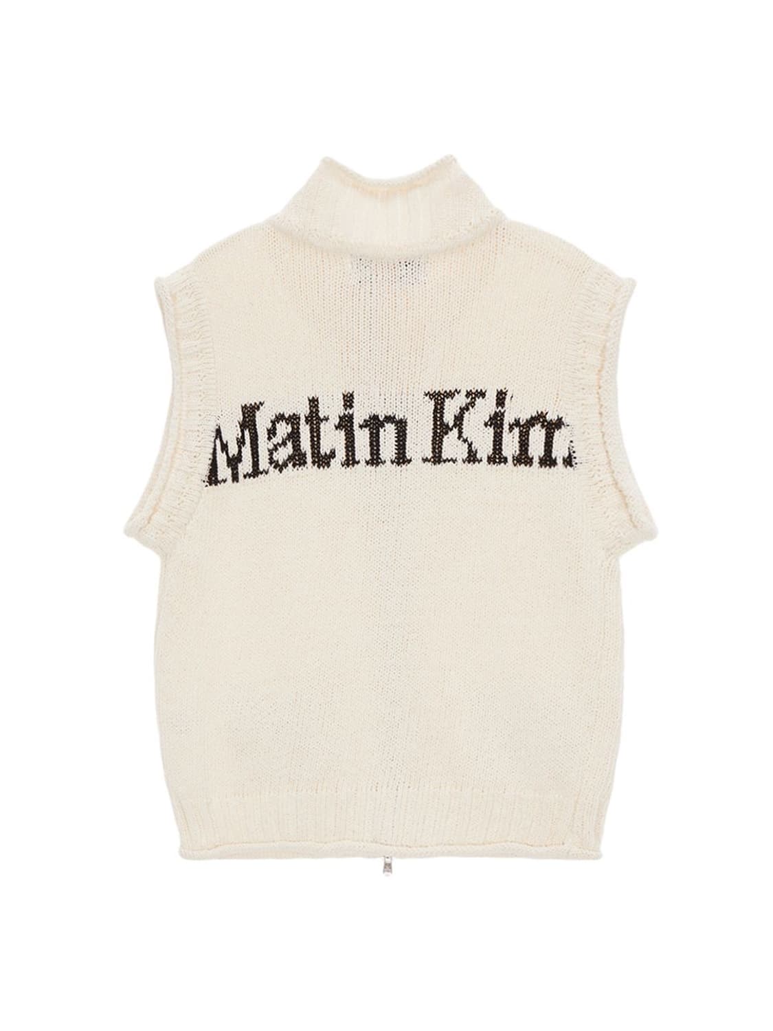 마뗑킴 SPELL POINT KNIT VEST IN BEIGE 상품이미지2