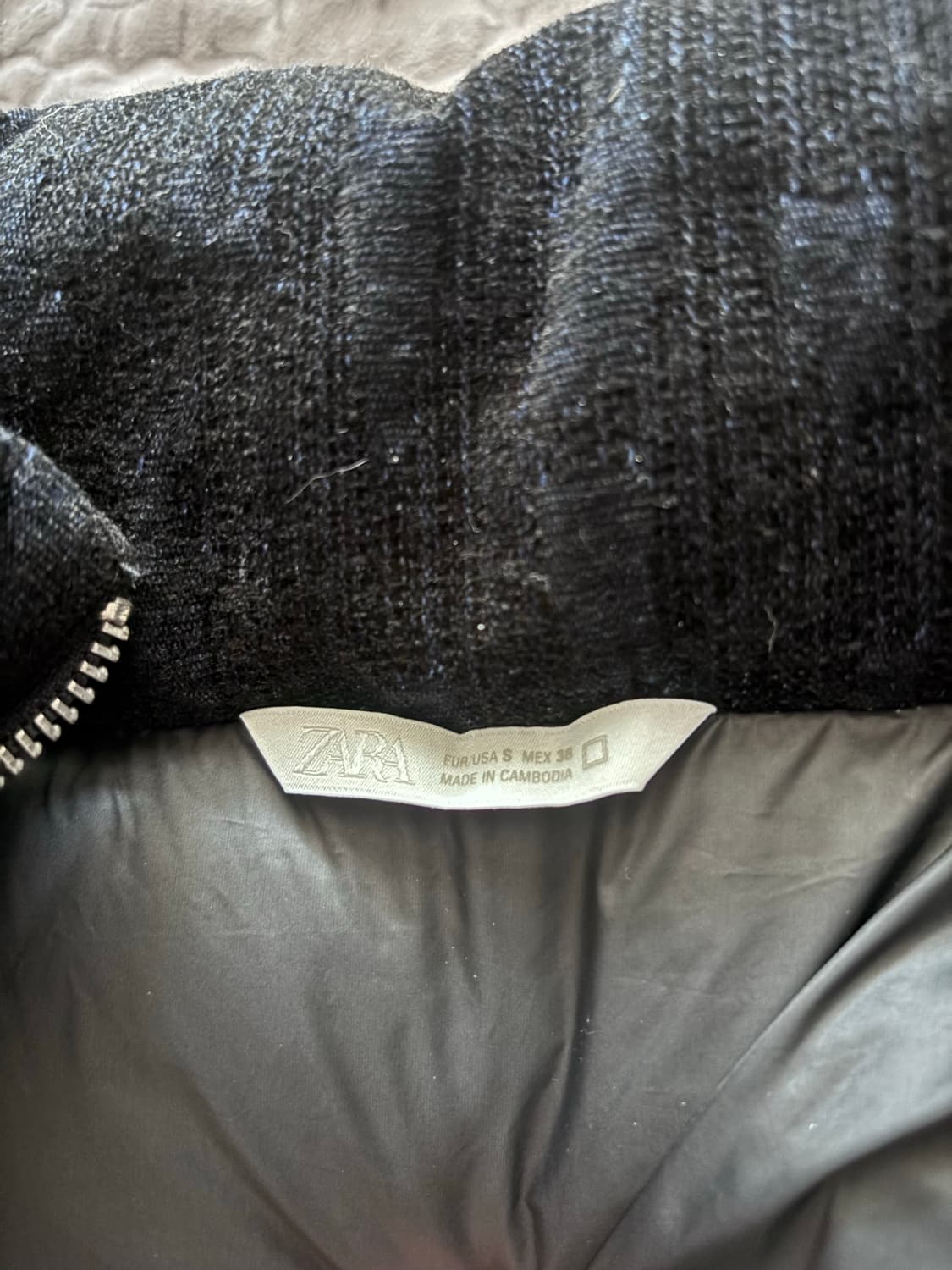 자라 크롭핏 패딩 자켓 상품이미지5