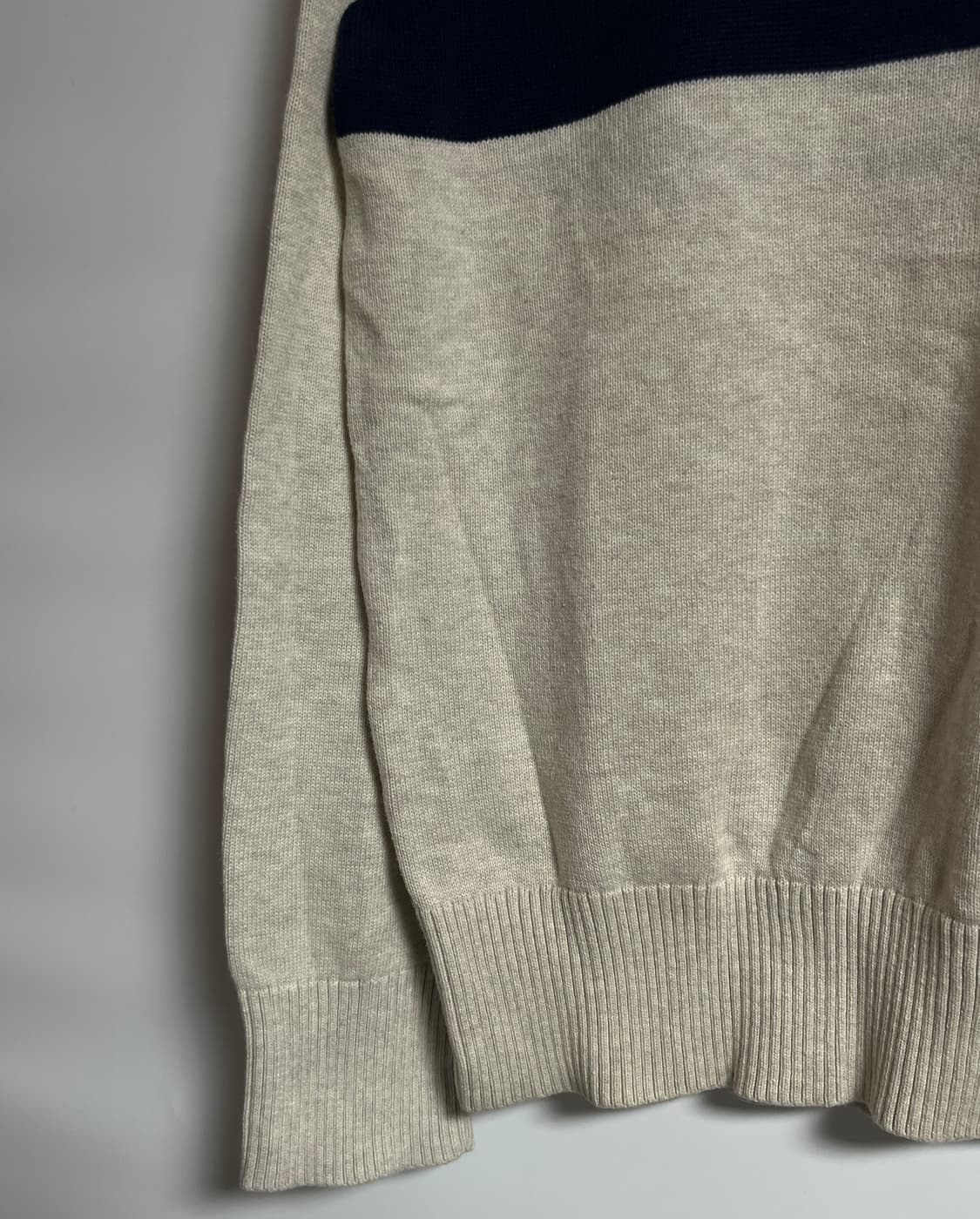 공용 타미힐피거 스트라이프 반집업 니트 스웨터 M 상품이미지3