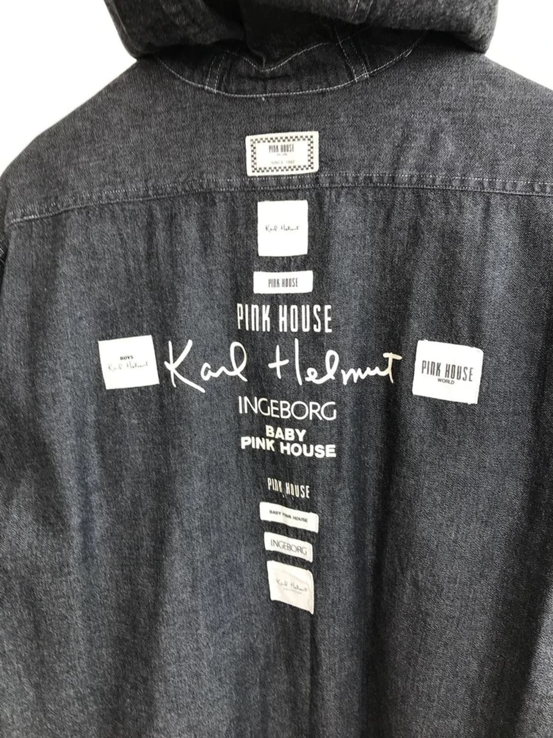 Karl Helmut Patchwork Hooded S/S Shirt 상품이미지6