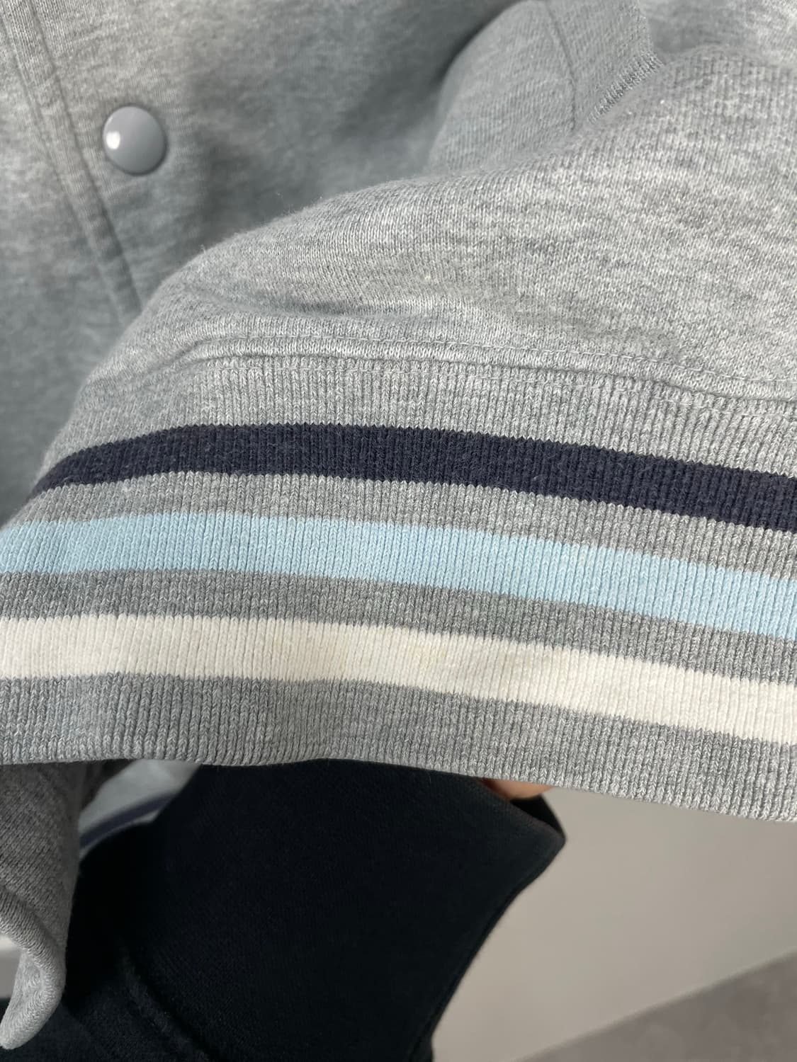 아디다스 코튼 그레이 백로고 자켓 H1332 상품이미지8