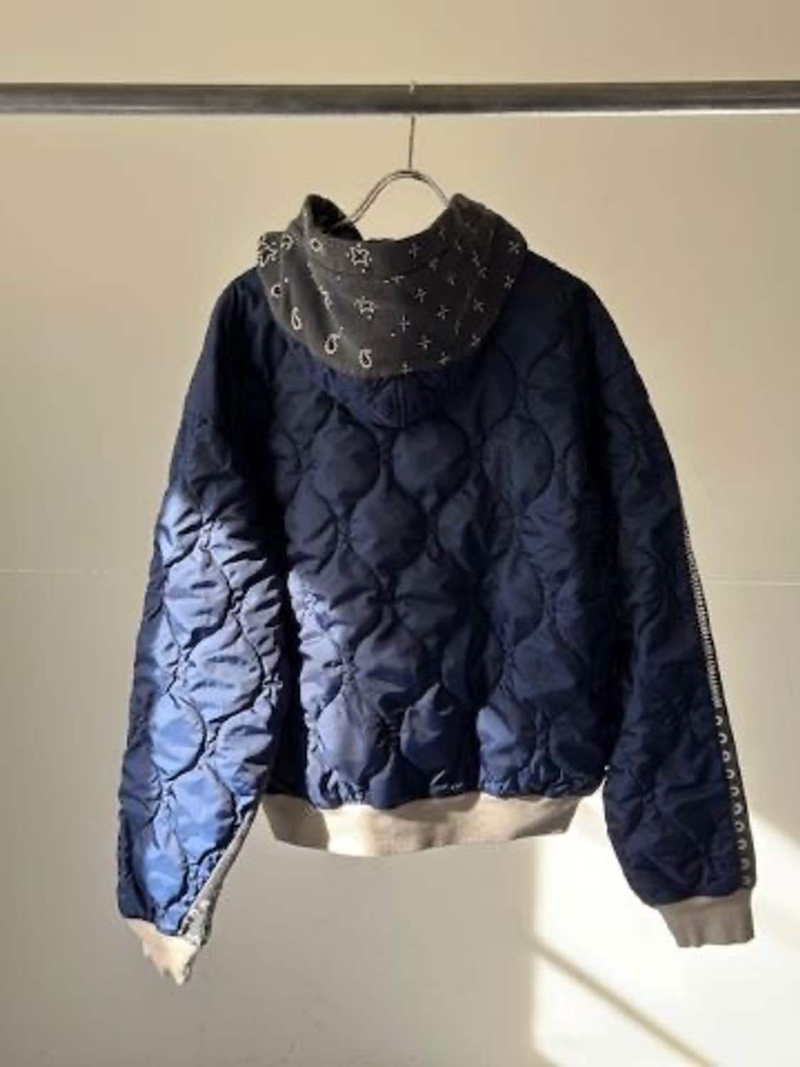 [4]캐피탈 비부악 반다나 후드집업 블루종 블랙 상품이미지4