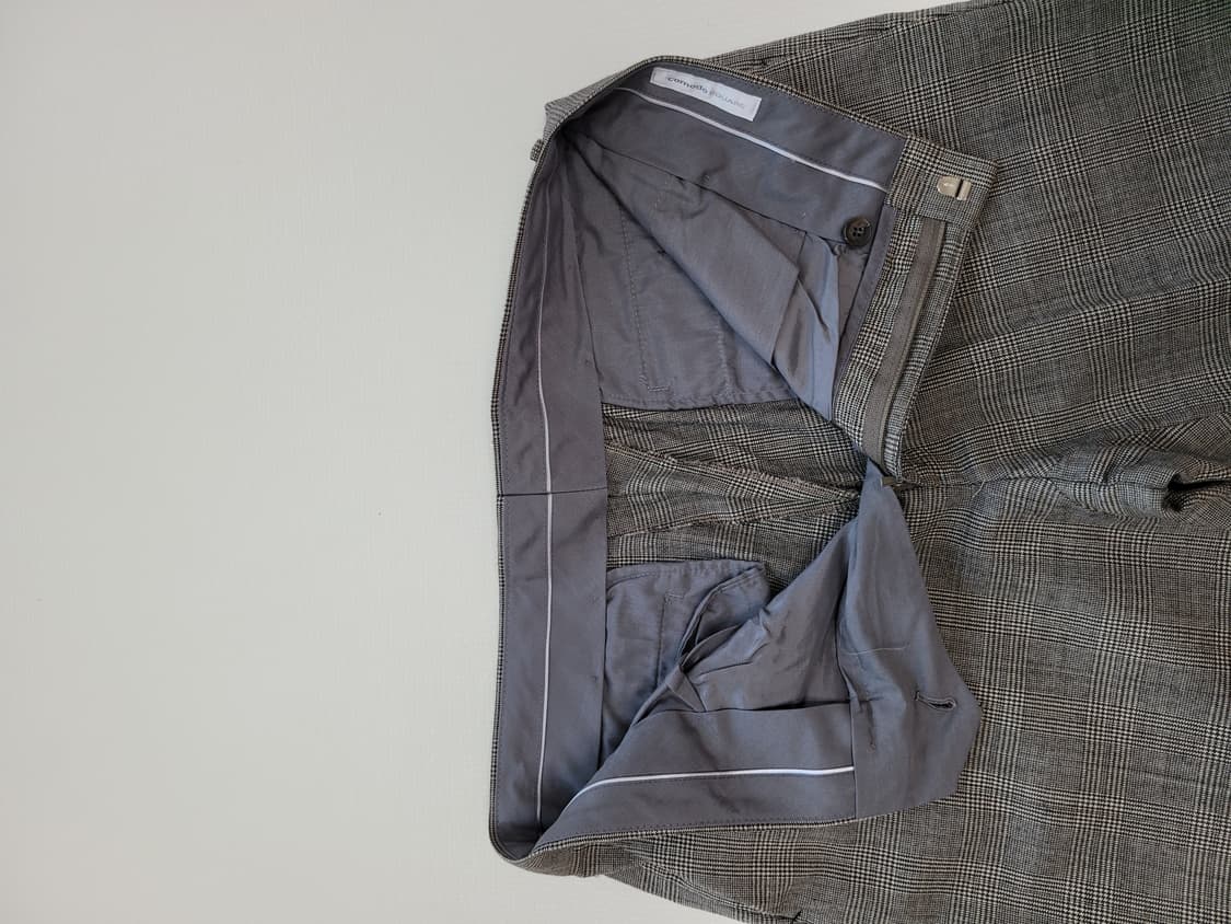 코모도스퀘어 COMODO 남자 체크패턴 모직 바지 33 브라운 상품이미지5