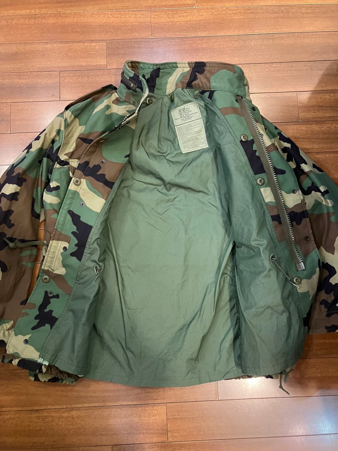 미군 M65 우드랜드 필드자켓 L 상품이미지5