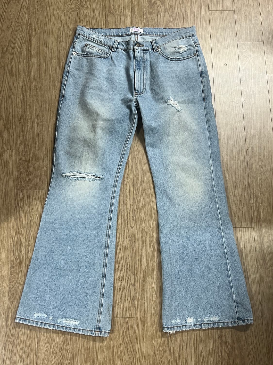 [XL] ERL 플레어 데님 팬츠 상품이미지1