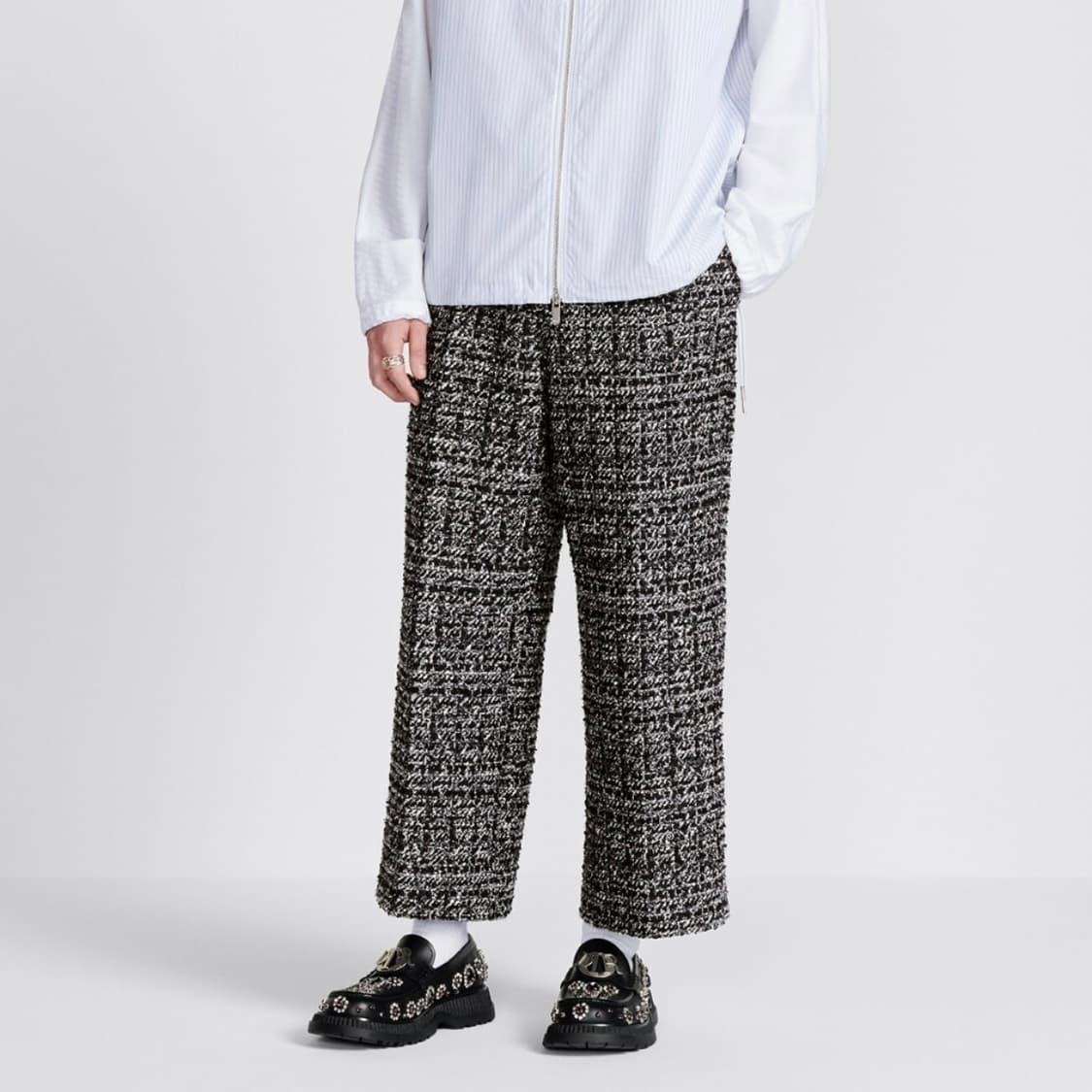 디올 런웨이 트위드 팬츠 48 (옷걸이,인보이스⭕️) 상품이미지3