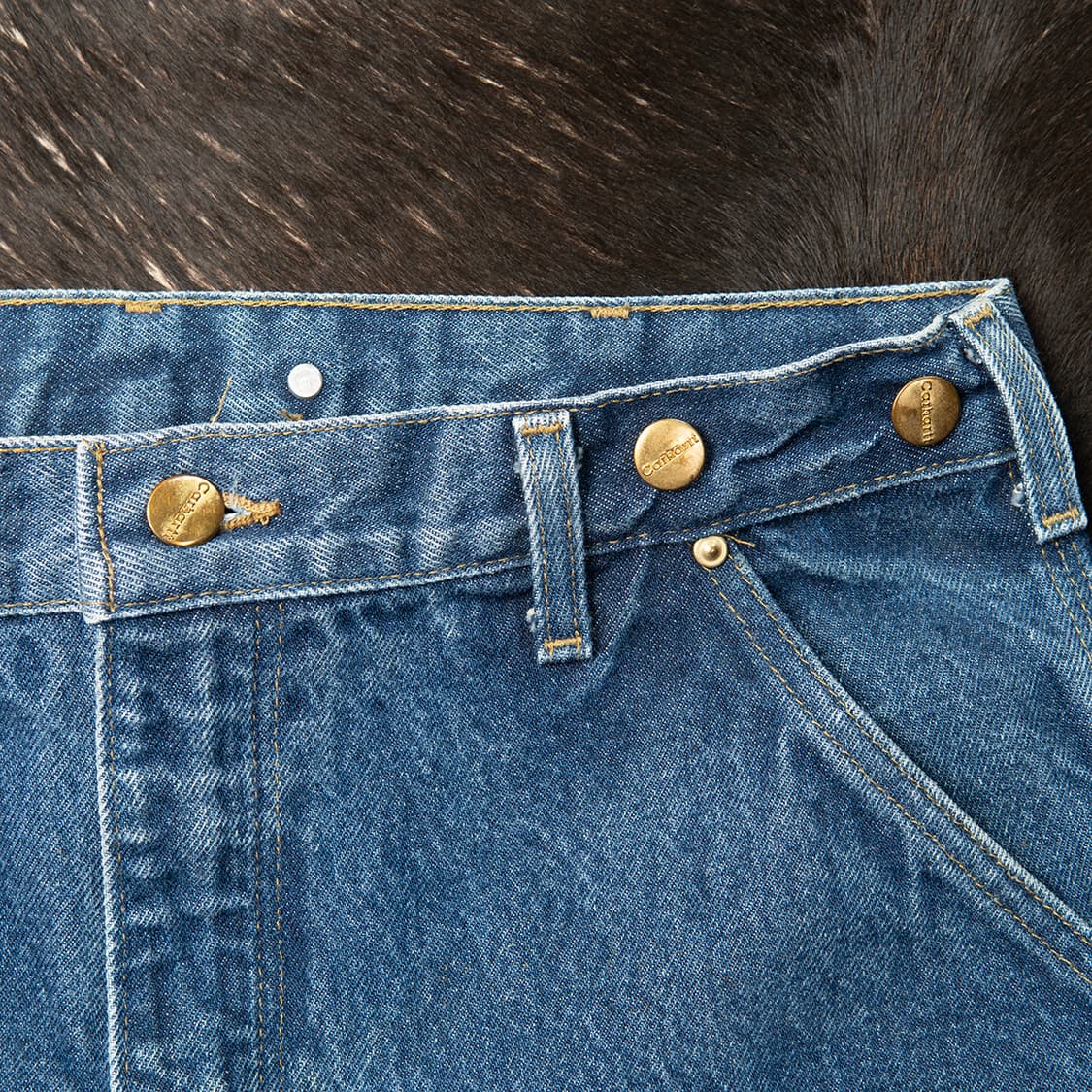 [33] 00s 칼하트 B07 더블니 데님팬츠 덩가리 핏  상품이미지4