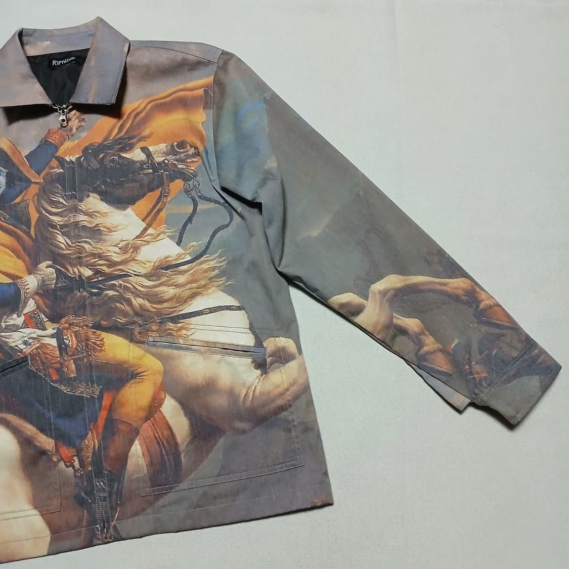 ripndip 립앤딥 욕하는 고양이 나폴레옹 코치자켓 상품이미지5