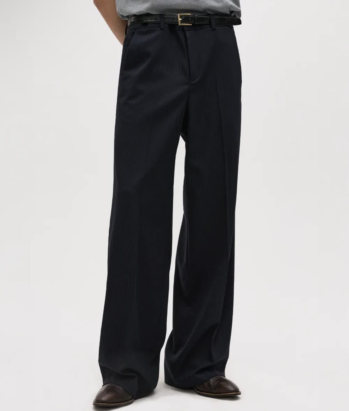 [48] 엘무드 리겔 울 실크 블렌드 스트라이프 셋업(자켓, 슬랙스) 상품이미지2