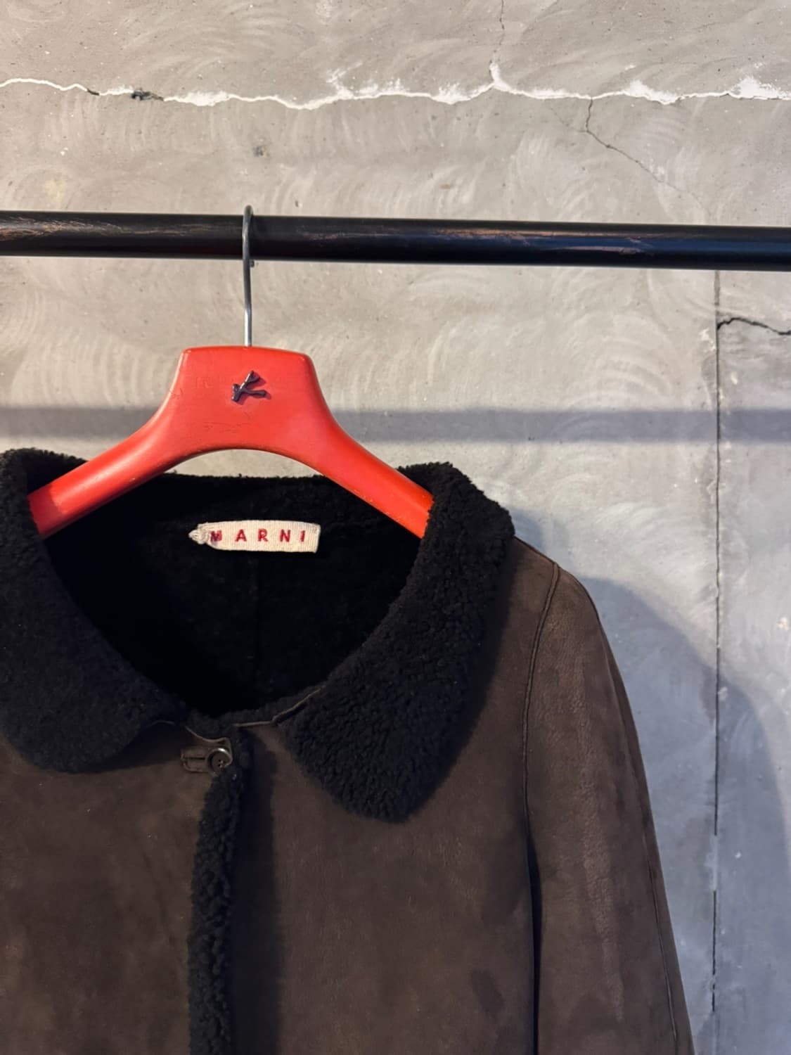 마르니 시어링 레더 자켓 55~66 상품이미지6