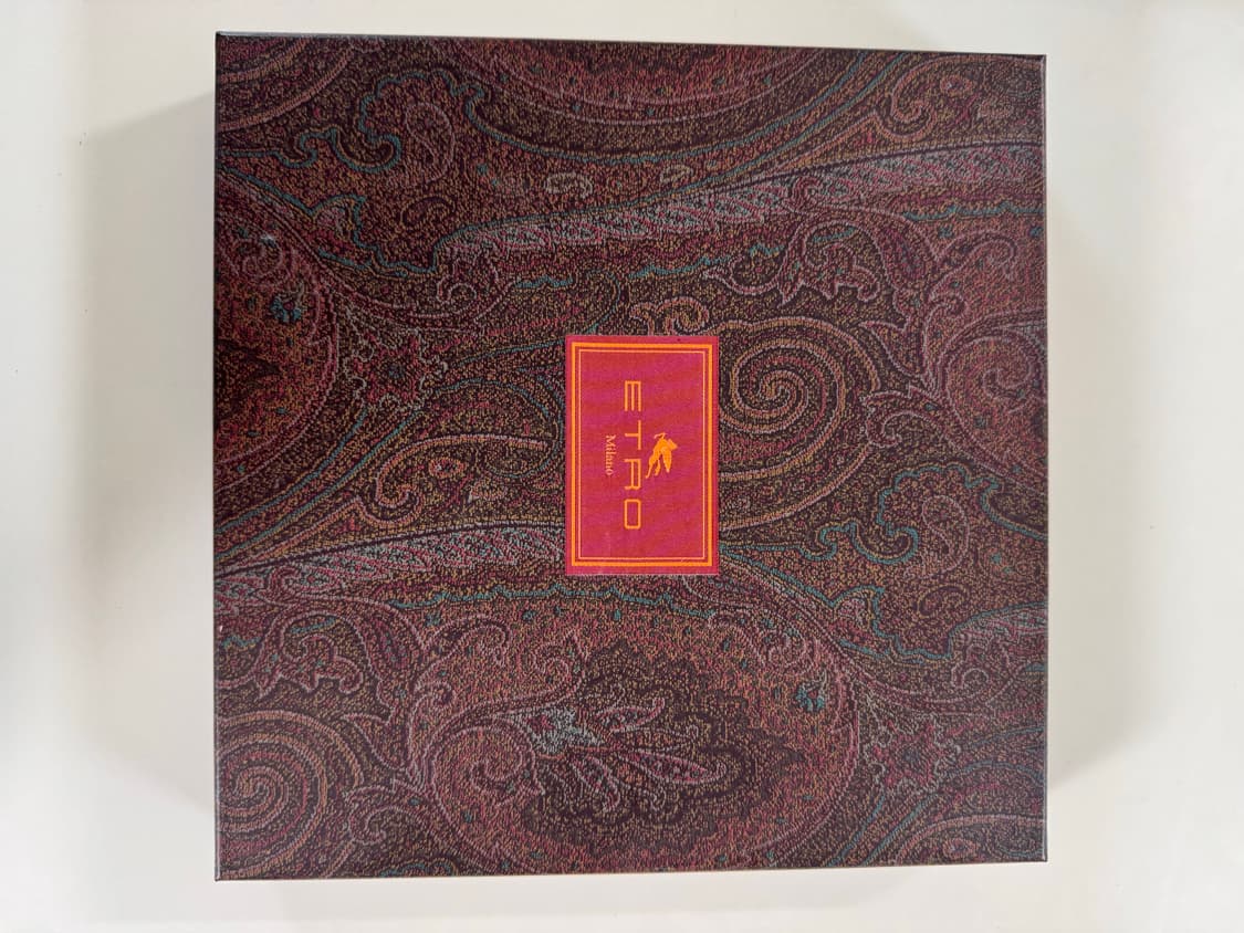 에트로 ETRO 페이즐리 홀리데이 실크 스카프 (호두까기 인형 참 포함) 상품이미지6