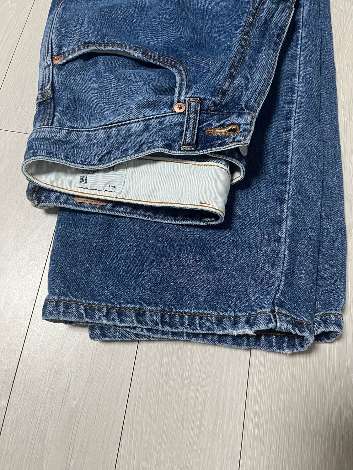 Horlisun 25ss 블루본 테이퍼드 데님 30 상품이미지2