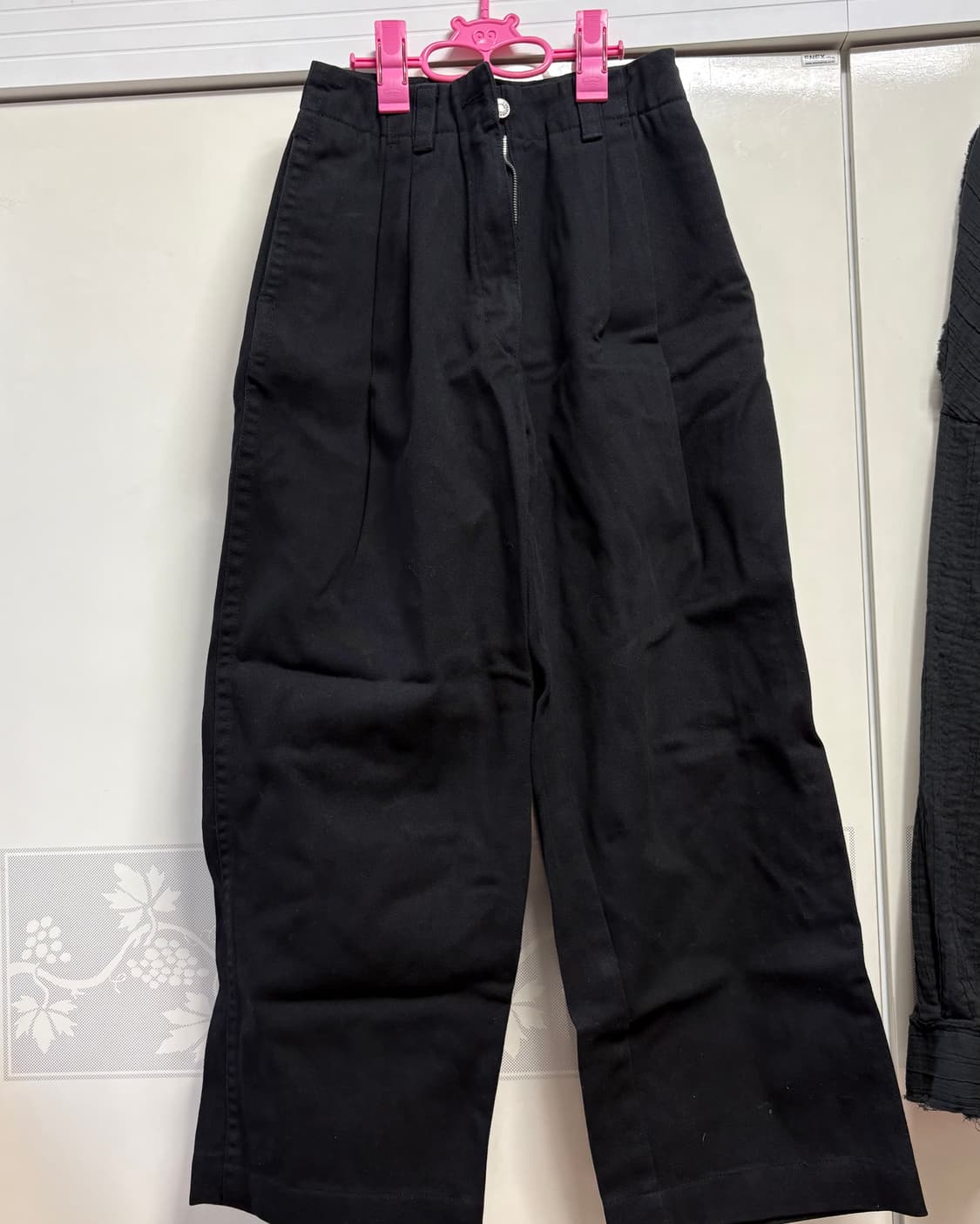 Le17septembre 르17셉템버 르셉템버 턱데님 팬츠 블랙 36 상품이미지2