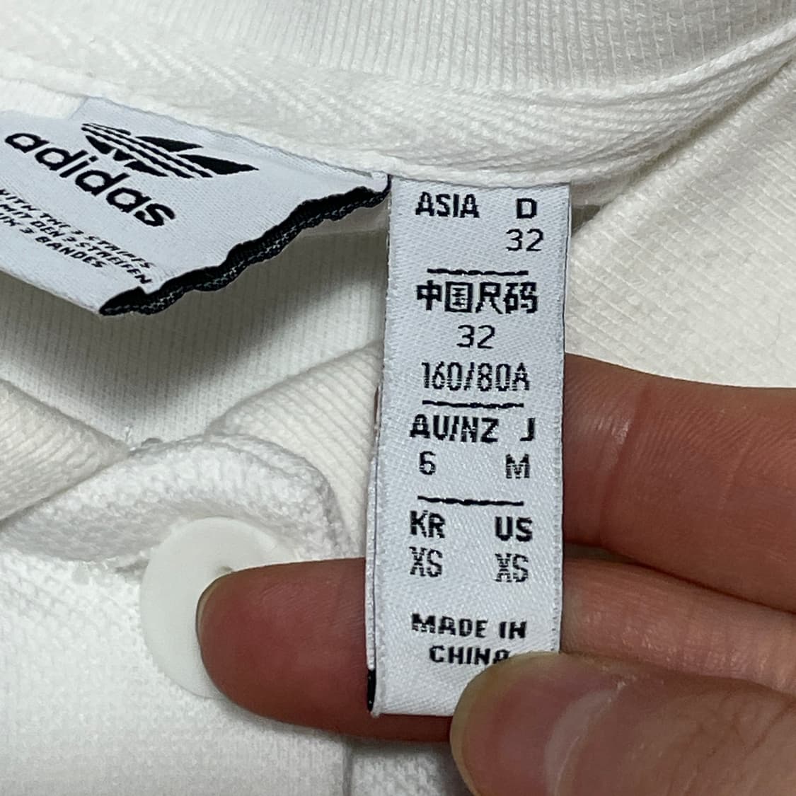 아디다스 화이트 크롭 테니스 카라티셔츠 여성XS 상품이미지4