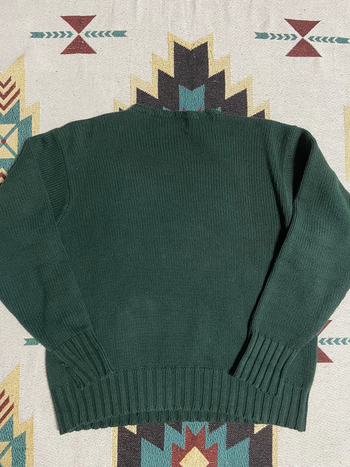 RRL 그린 코튼 스웨터(M) 상품이미지4