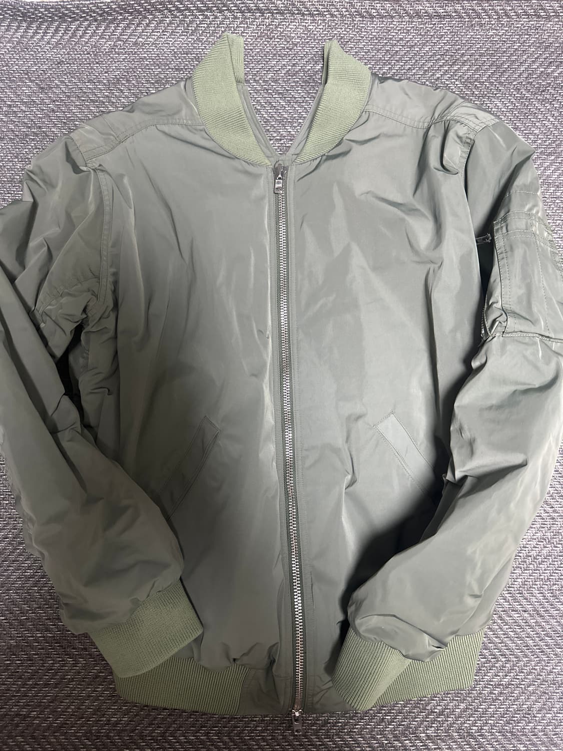 마틴로즈 백 슬릿 오버 사이즈 봄버 상품이미지2