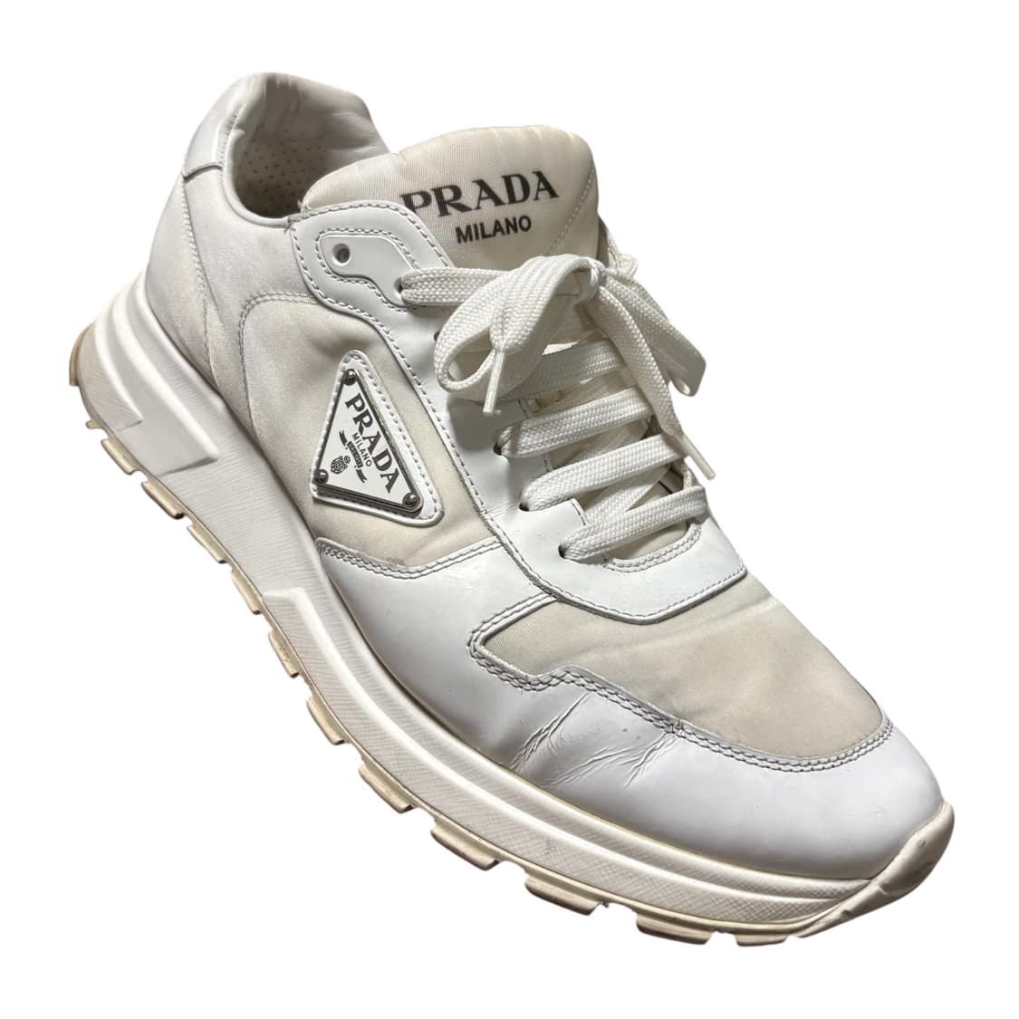 프라다 삼각로고 리나일론 레더 스니커즈 9 280 상품이미지1