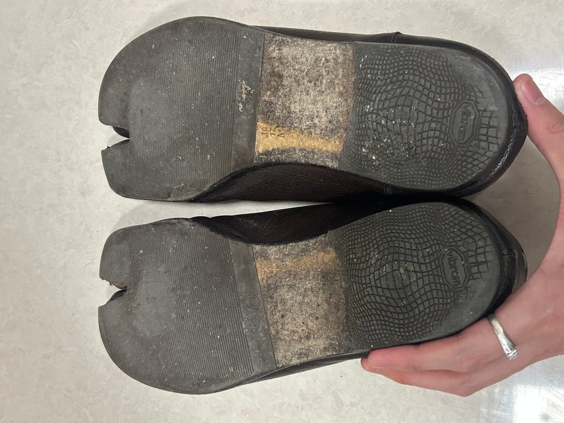 마르지엘라 타비 로퍼 브라운 상품이미지4