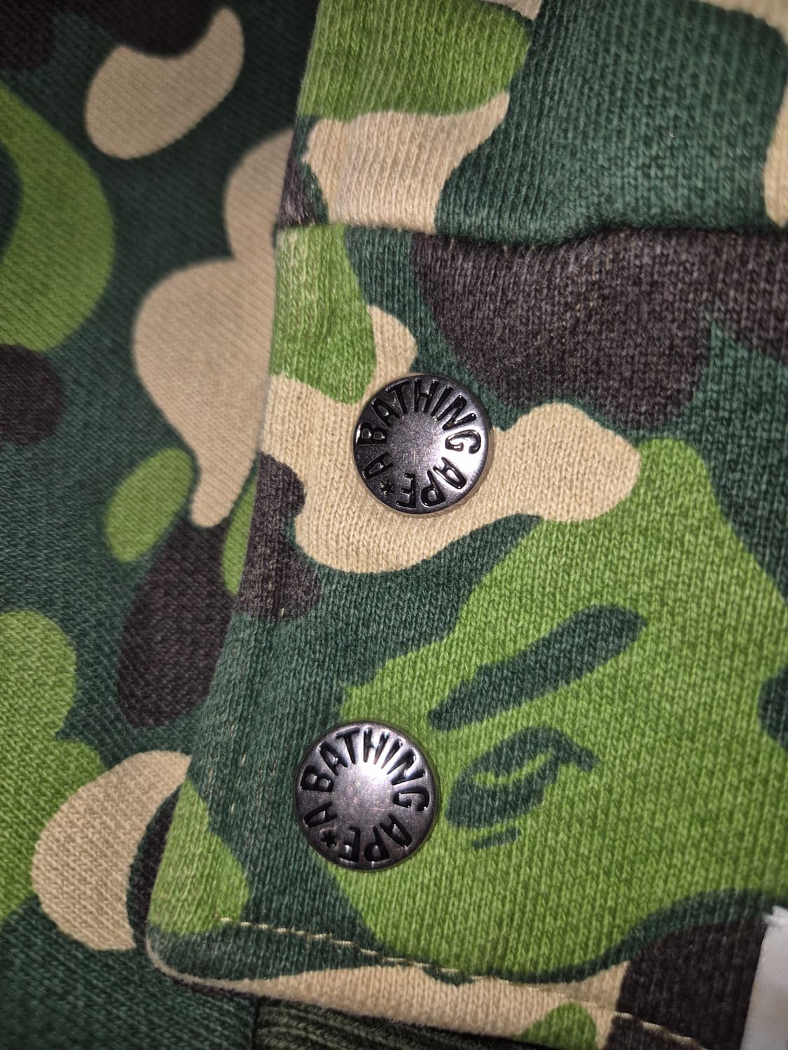 BAPE 00s 아카이브 녹계 OG 카모플라쥬 자켓 M 상품이미지8