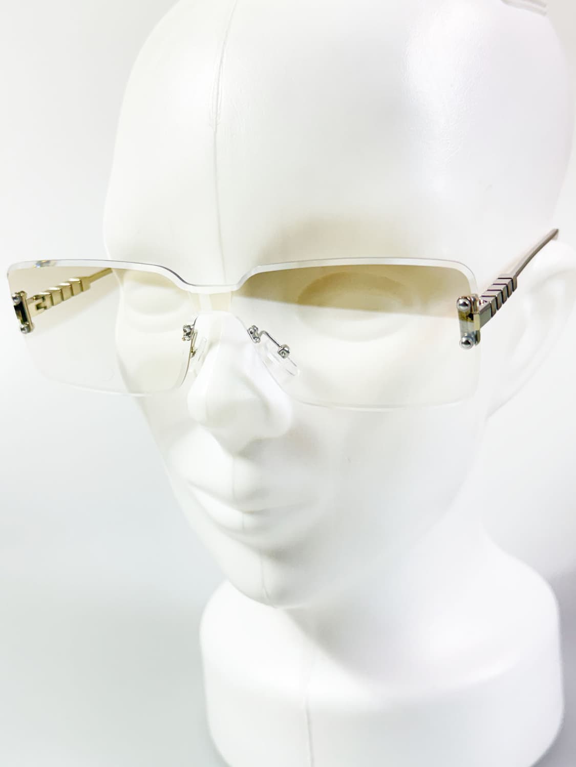 고글 무테 스퀘어 쉴드 프레임 빈티지 틴트 선글라스 상품이미지8