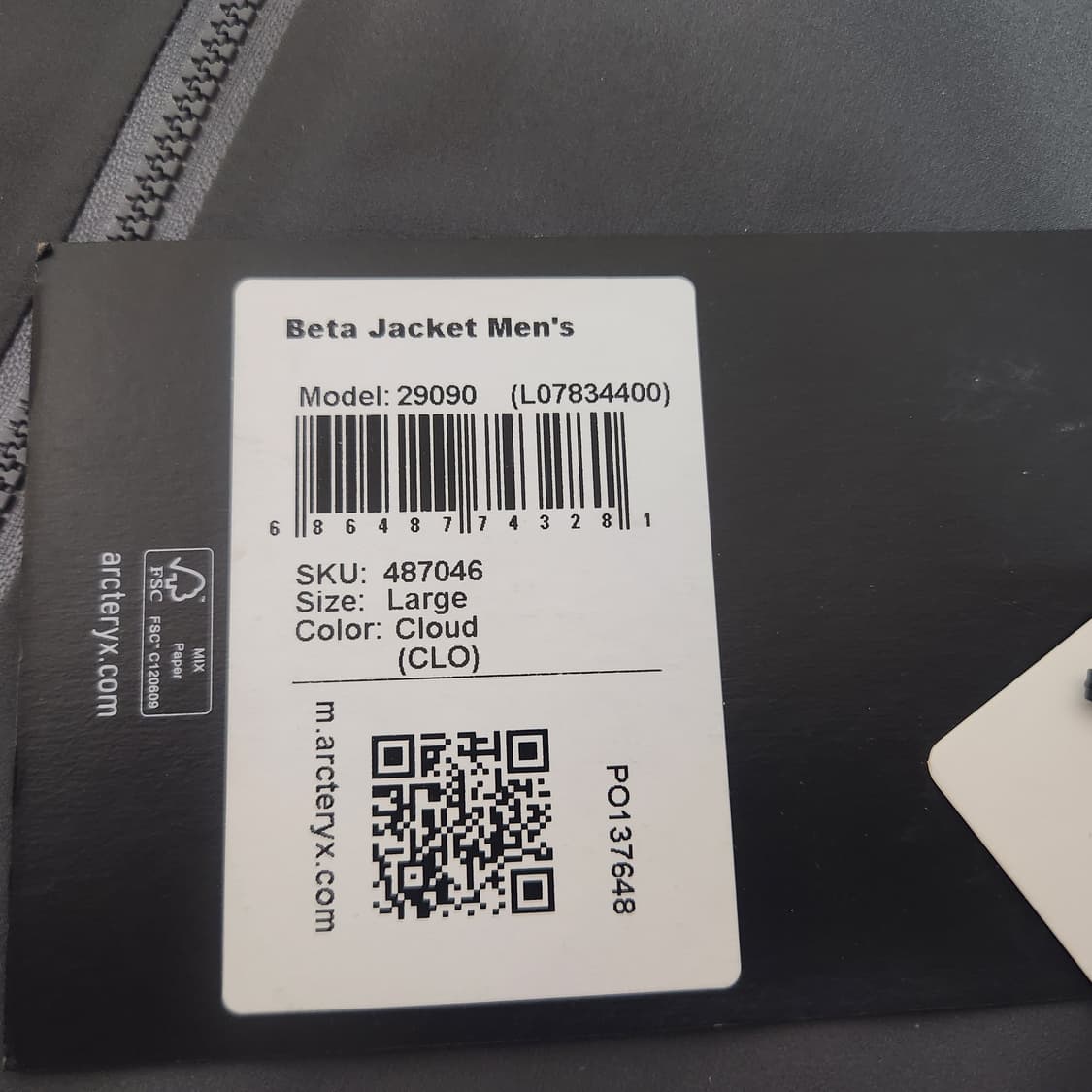 아크테릭스 베타 클라우드 자켓 상품이미지3