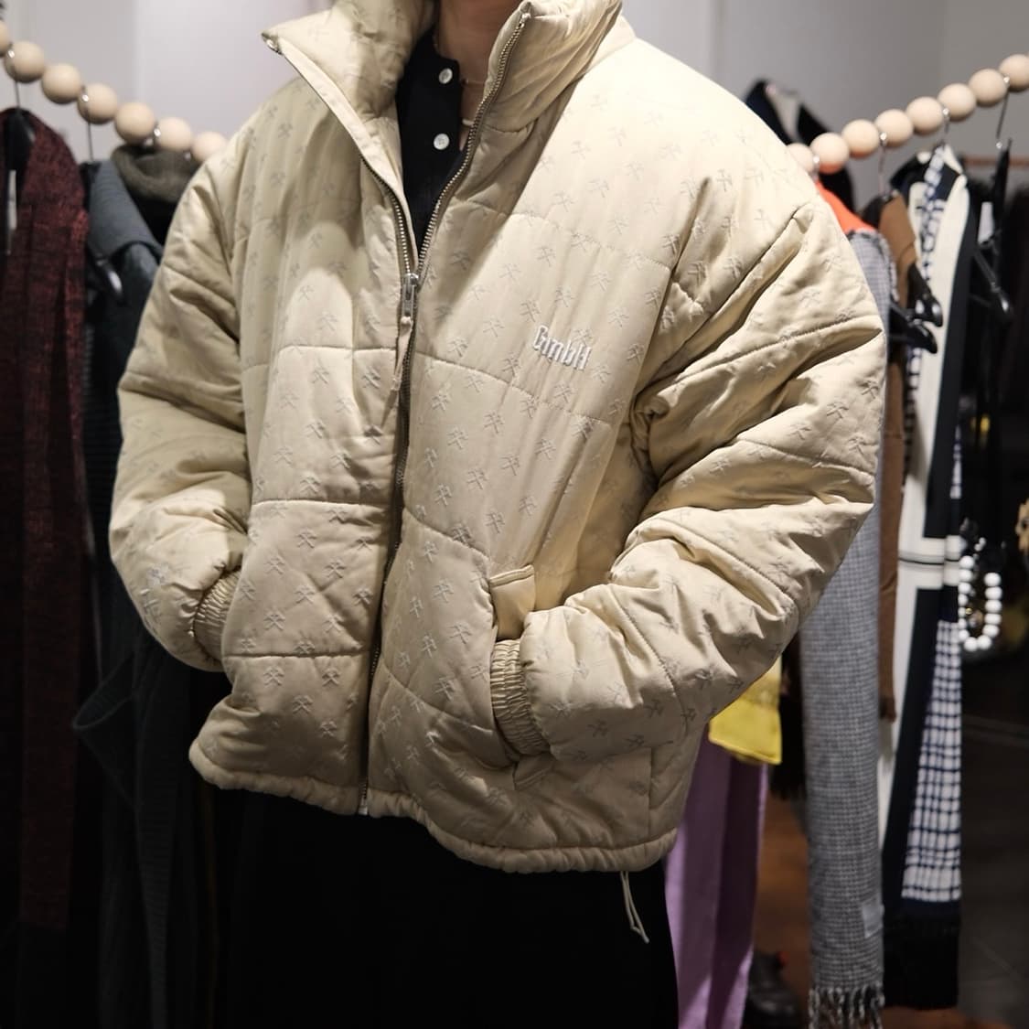 게엠베하(GmbH) 로고 패딩 자켓 상품이미지5