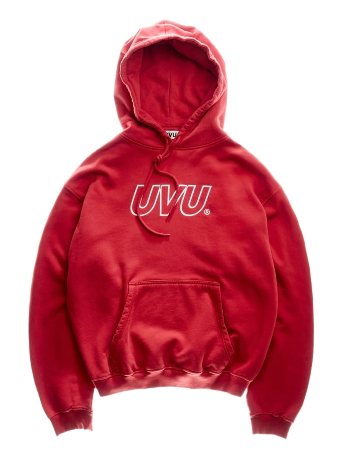 UVU 아웃라인 후드 레드 상품이미지1