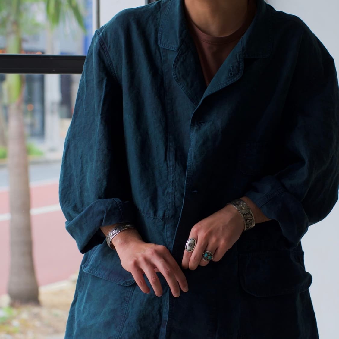 [3]우티 outil MANTEAU AZE  black indigo 상품이미지6