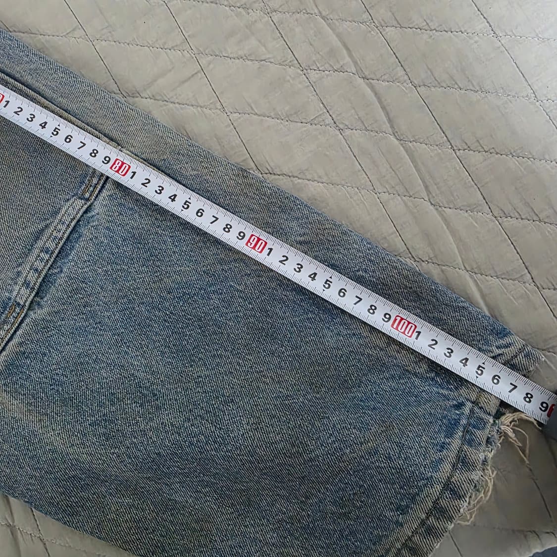 [34X32] 빈티지 칼하트 더블니 B73 DST 데님팬츠 트래쉬드 상품이미지10