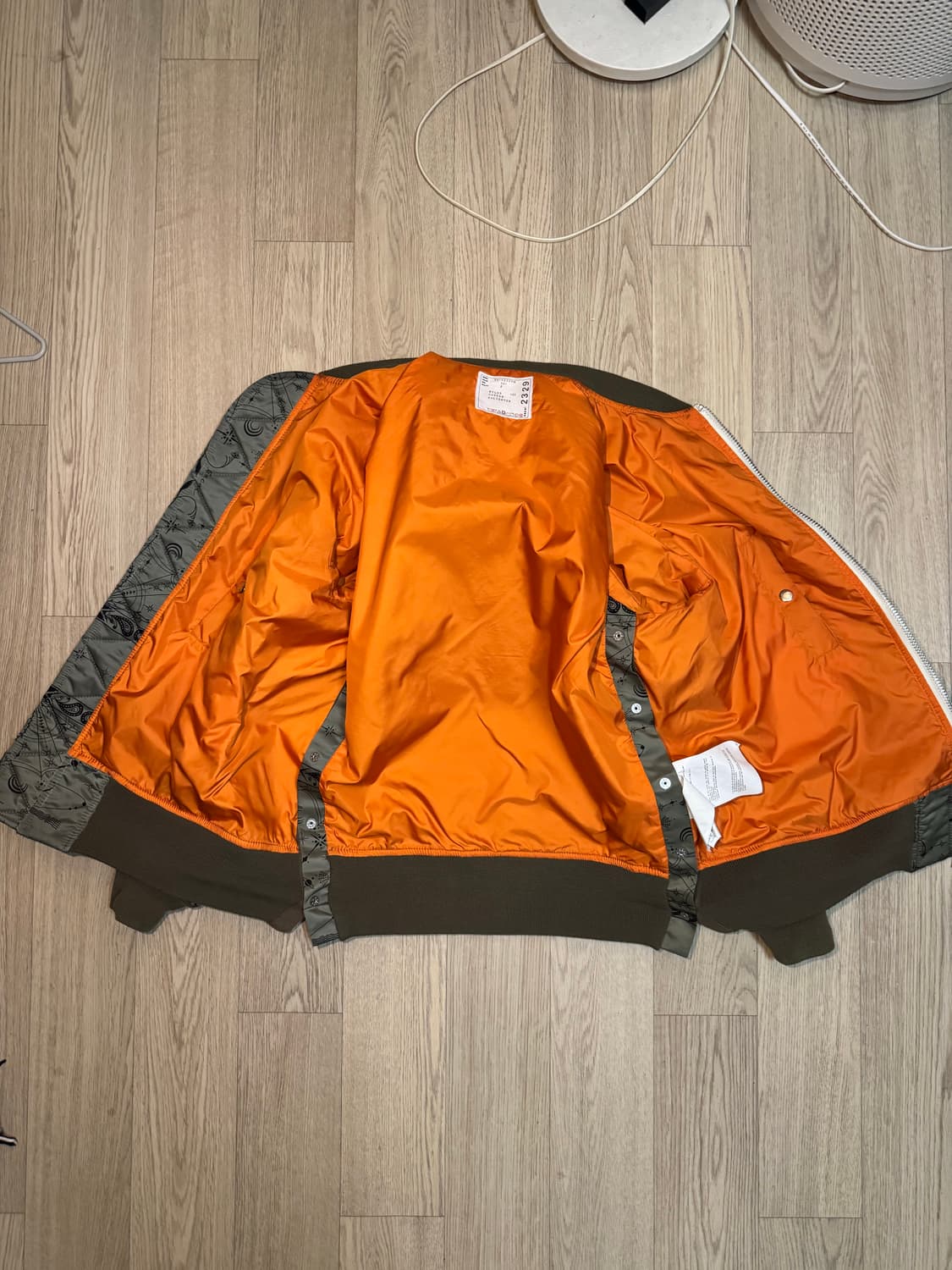 Sacai 사카이 20AW Dr. Woo 우주 MA-1 마원 봄버 자켓 상품이미지9