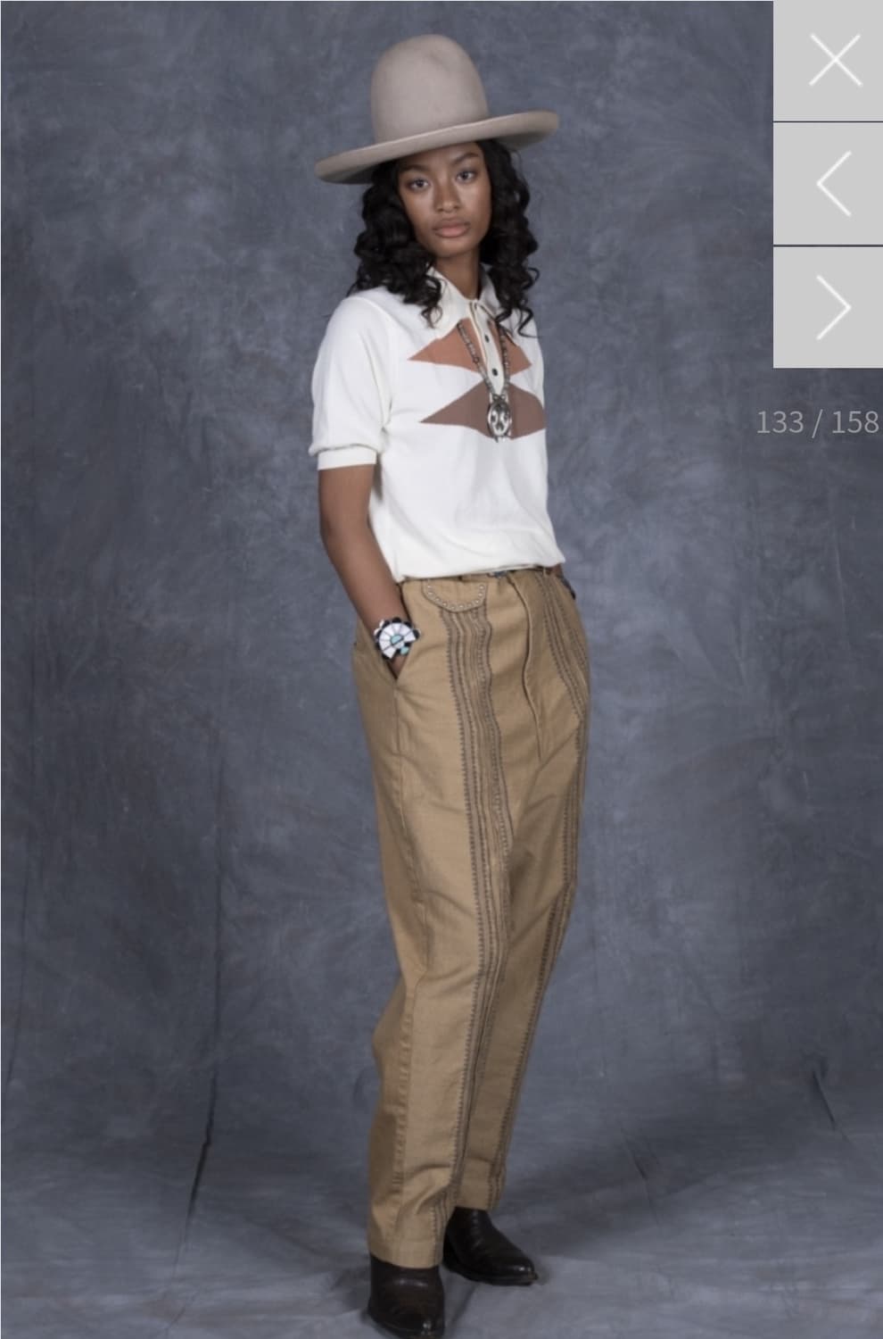 캐피탈 12oz 야가수리 자카드 데님 상품이미지5