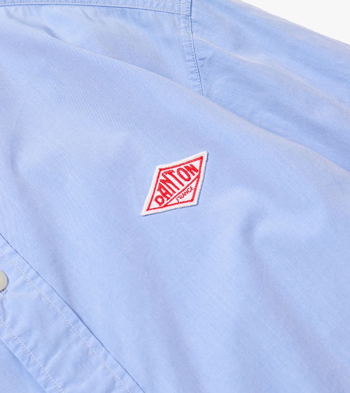 DANTON - POPLIN BAND COLLAR SHIRT 상품이미지6