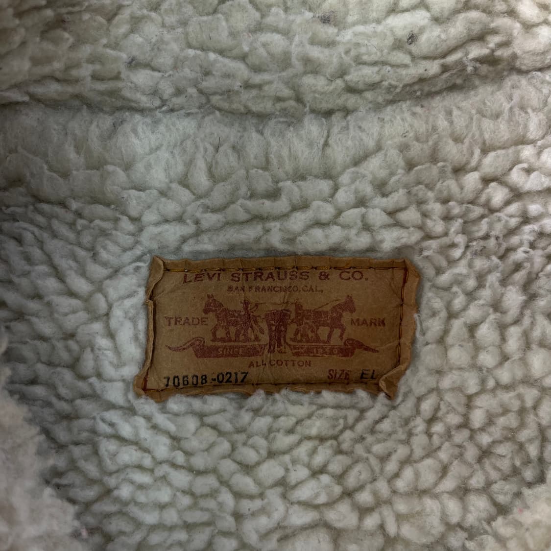 100 80s 리바이스 70608-0217 쉐르파 데님자켓  상품이미지3