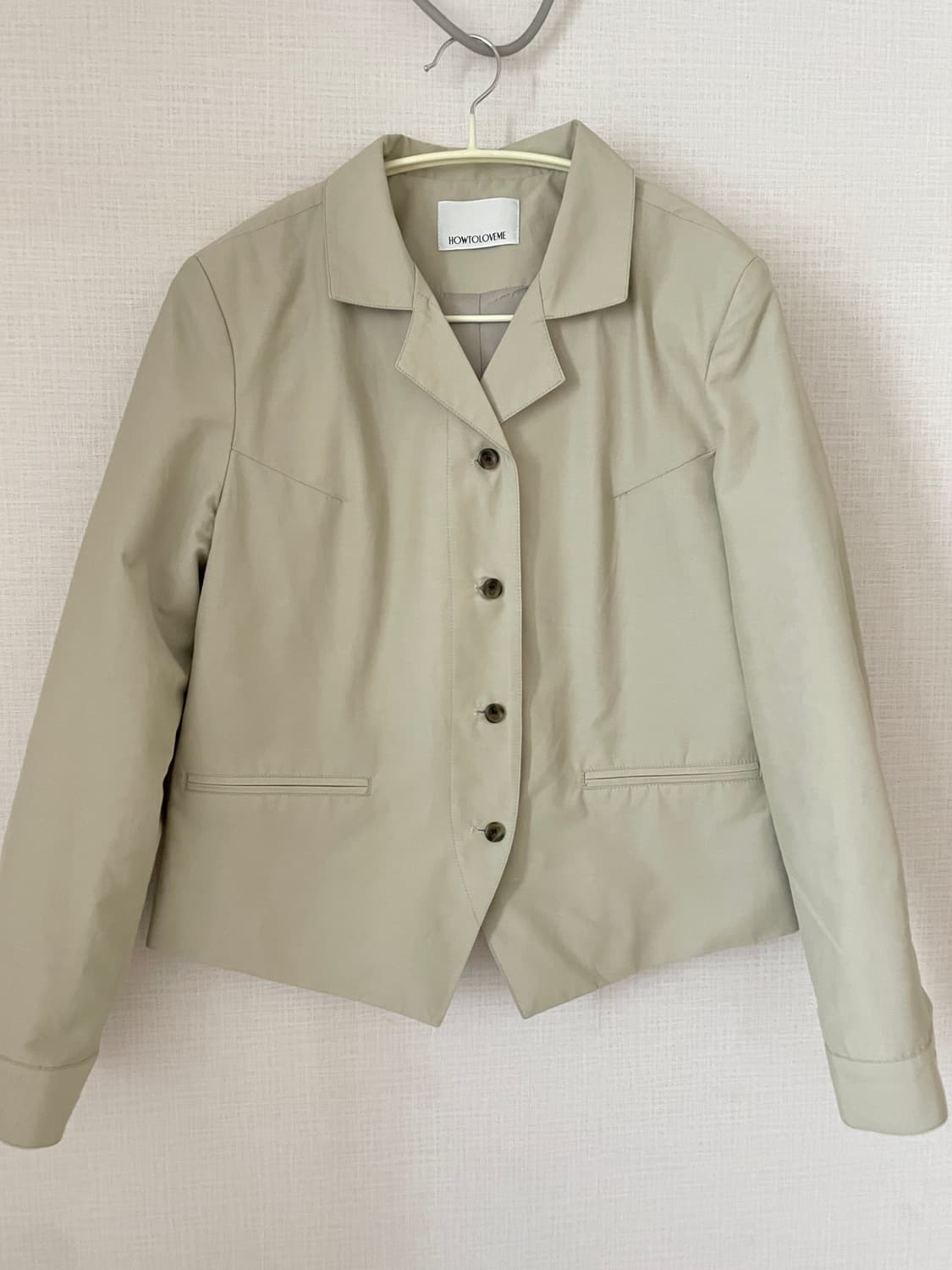 [하우투러브미] 아인 라인 셔켓 (베이지) 상품이미지3