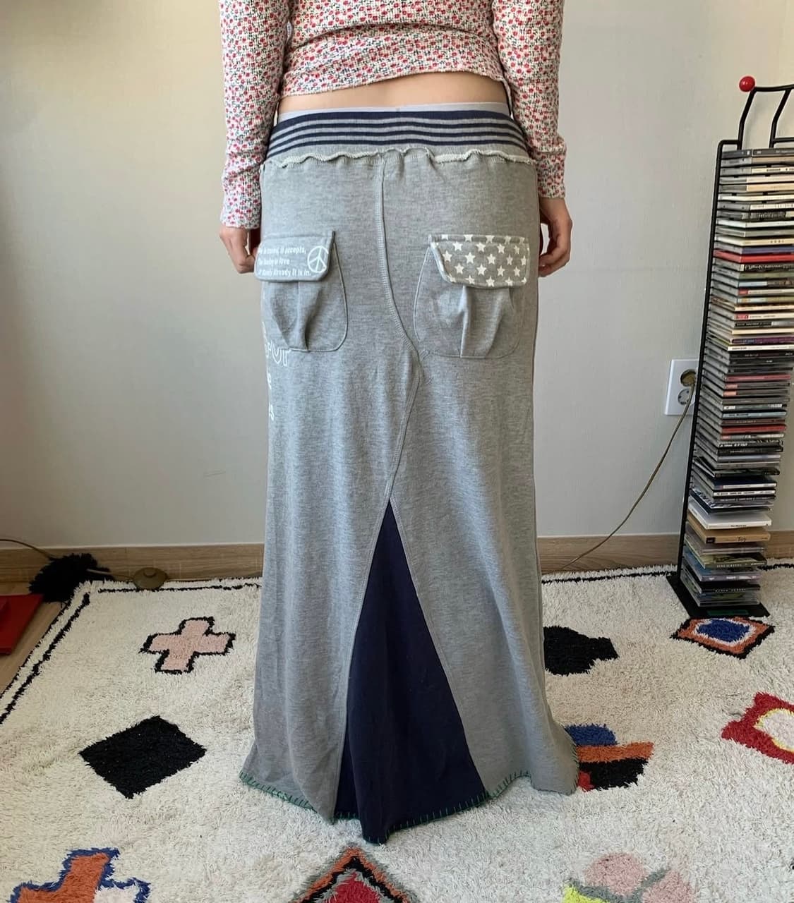오요요 star cotton maxi skirt 상품이미지3