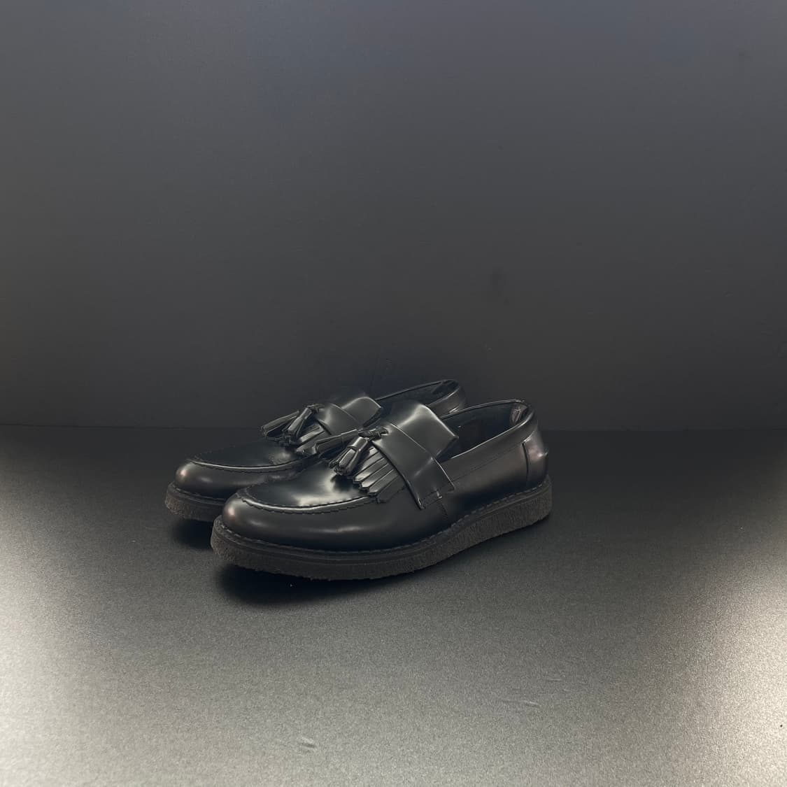 [43] 조지콕스X프레드페리 레더 테슬 로퍼 상품이미지1