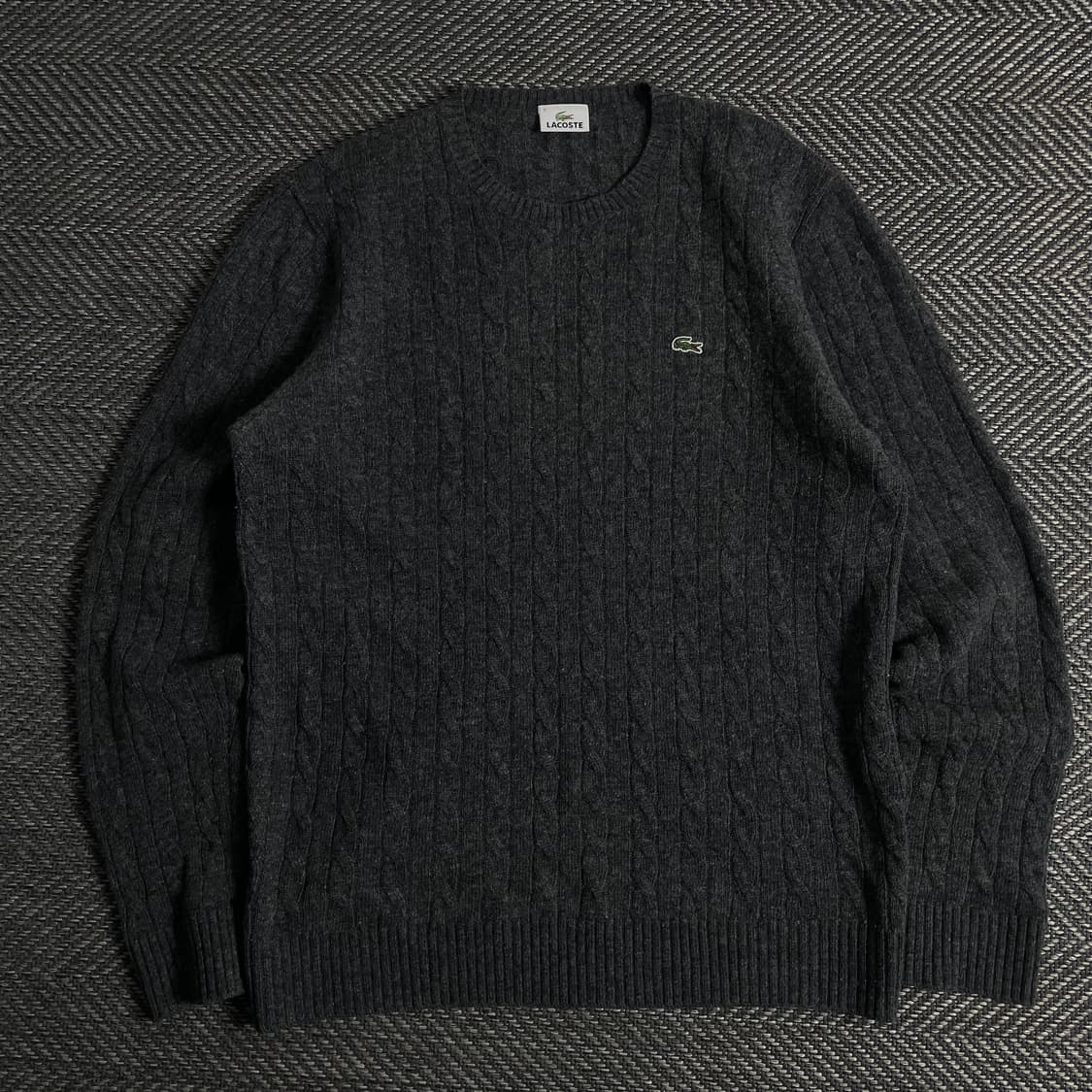라코스테 자수로고 미니멀 케이블 니트y 3579 상품이미지2