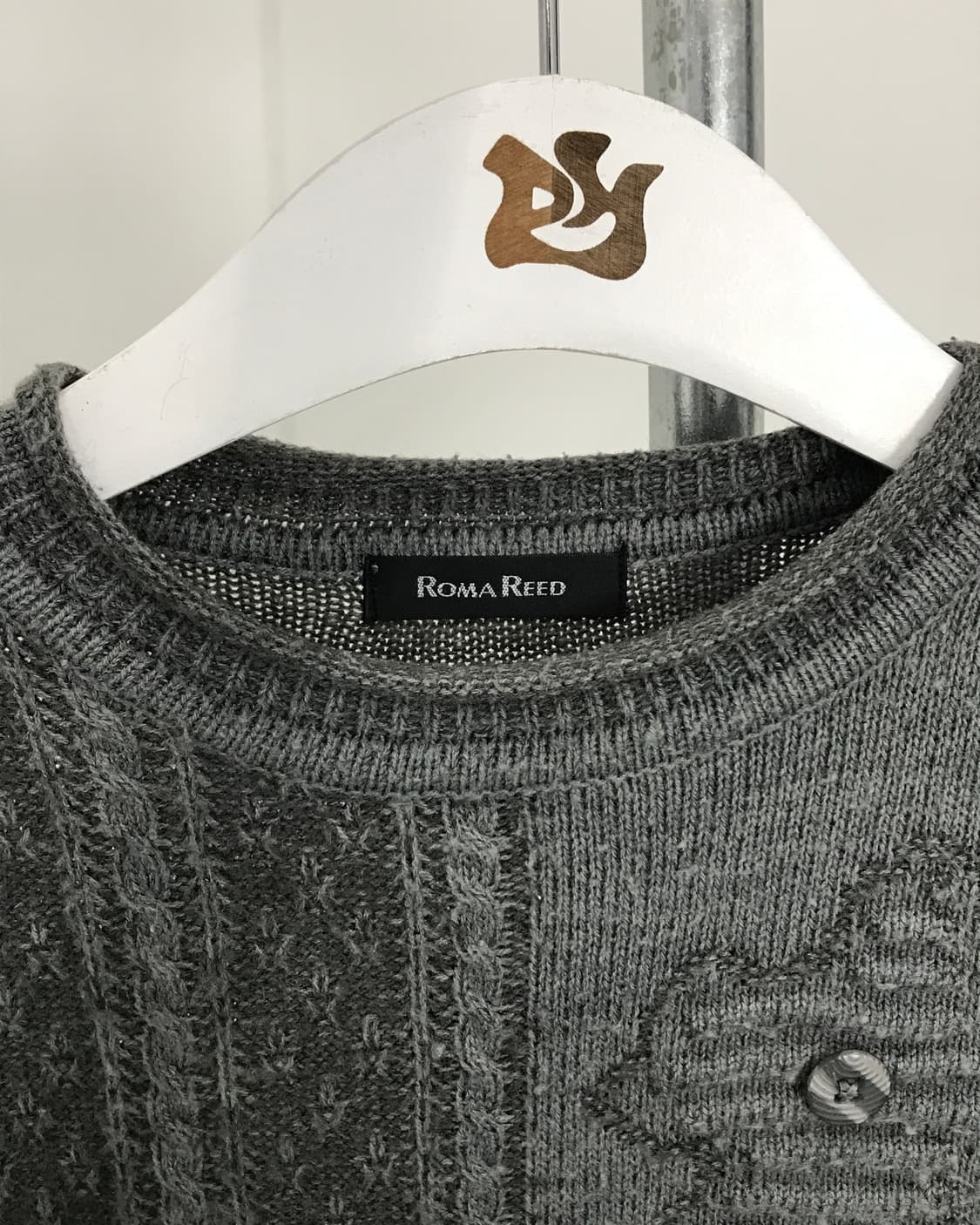 ROMA REED Button Patchwork Sweater 상품이미지6