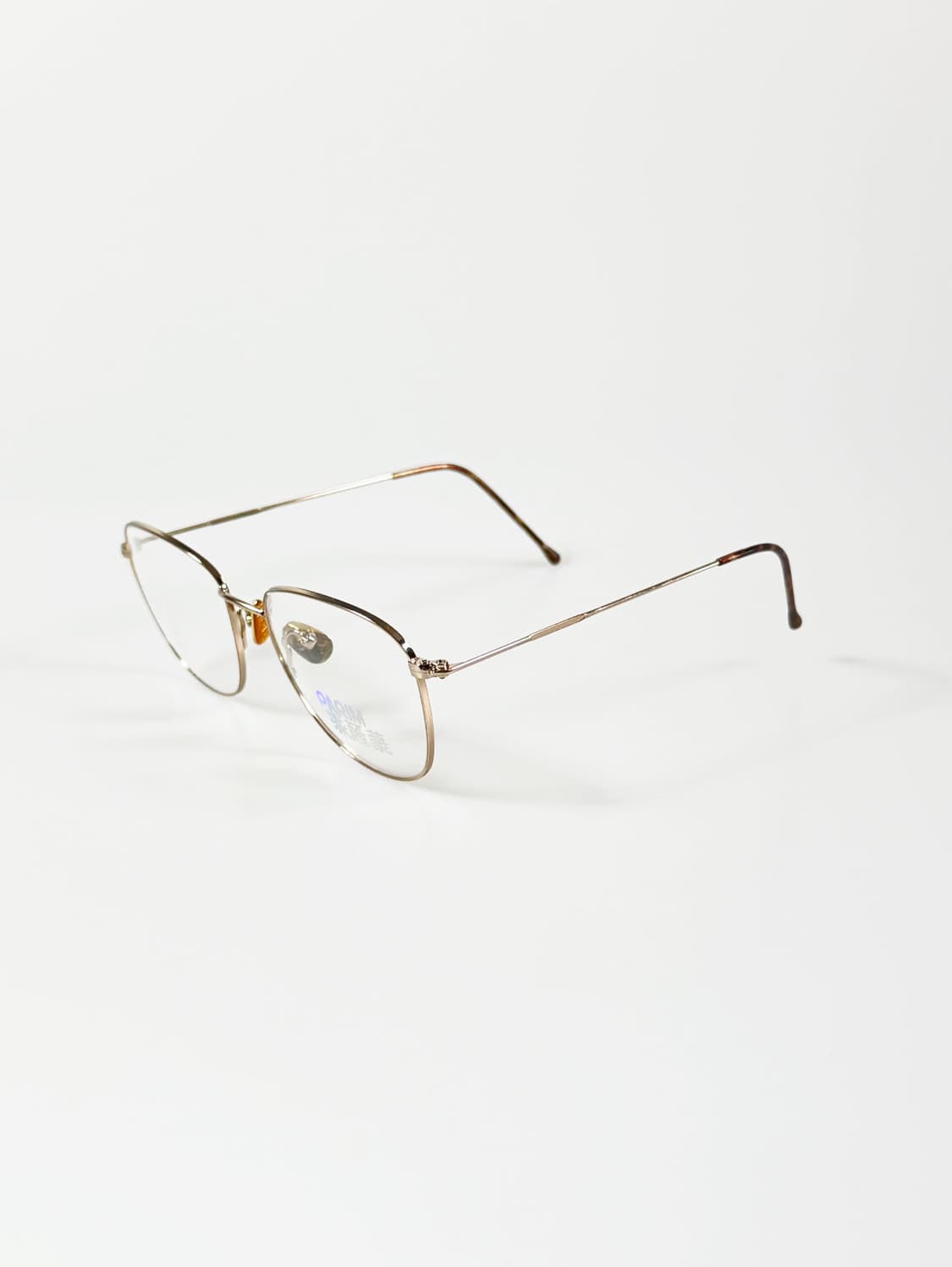 90s PARIM 골드 슬림 오벌 메탈 프레임 빈티지 안경 상품이미지3