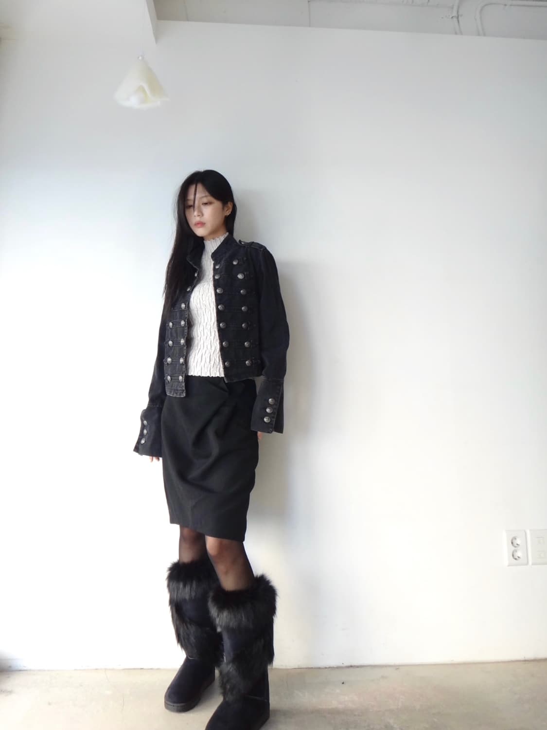 Epaulet button denim jacket 상품이미지5