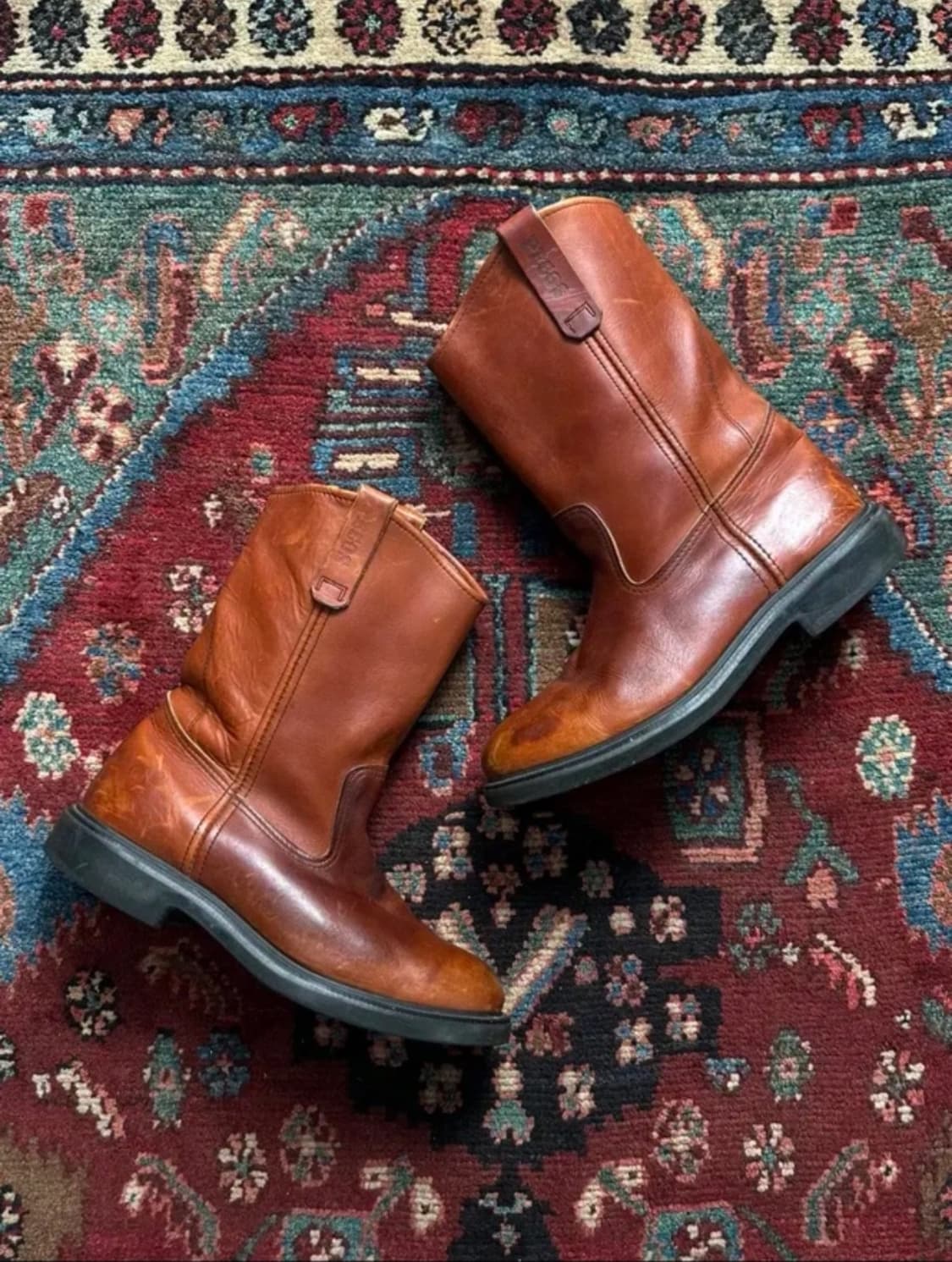 80's OG USA Made 레드윙 페코스 웨스턴 부츠 카우보이 부츠 상품이미지2