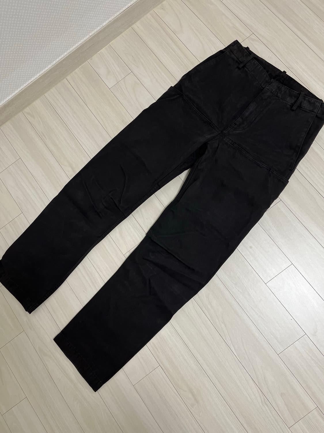 (28) 이지갭 발렌시아가 사틴 카고 팬츠 블랙 상품이미지2