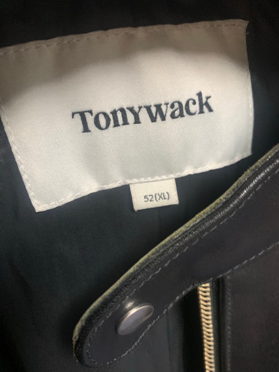 토니웩 레더 카페레이서 자켓 XL(52)사이즈 상품이미지2