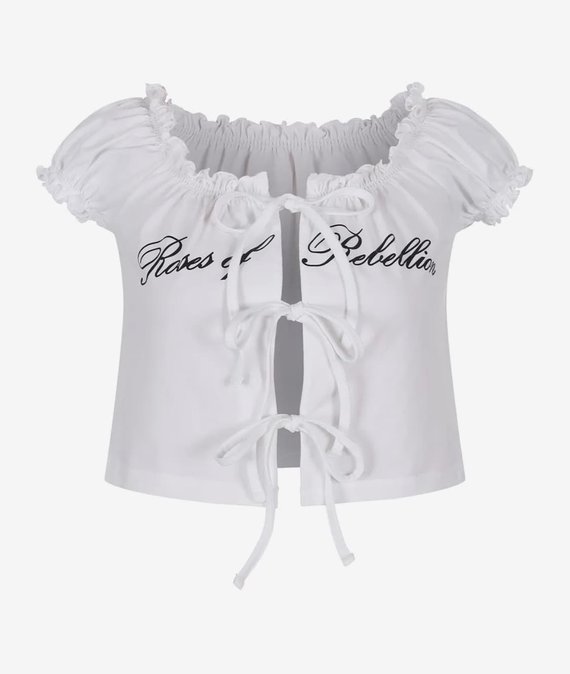 (새상품) 라라폭스 LETTERING SHIRRING T-SHIRT 상품이미지1